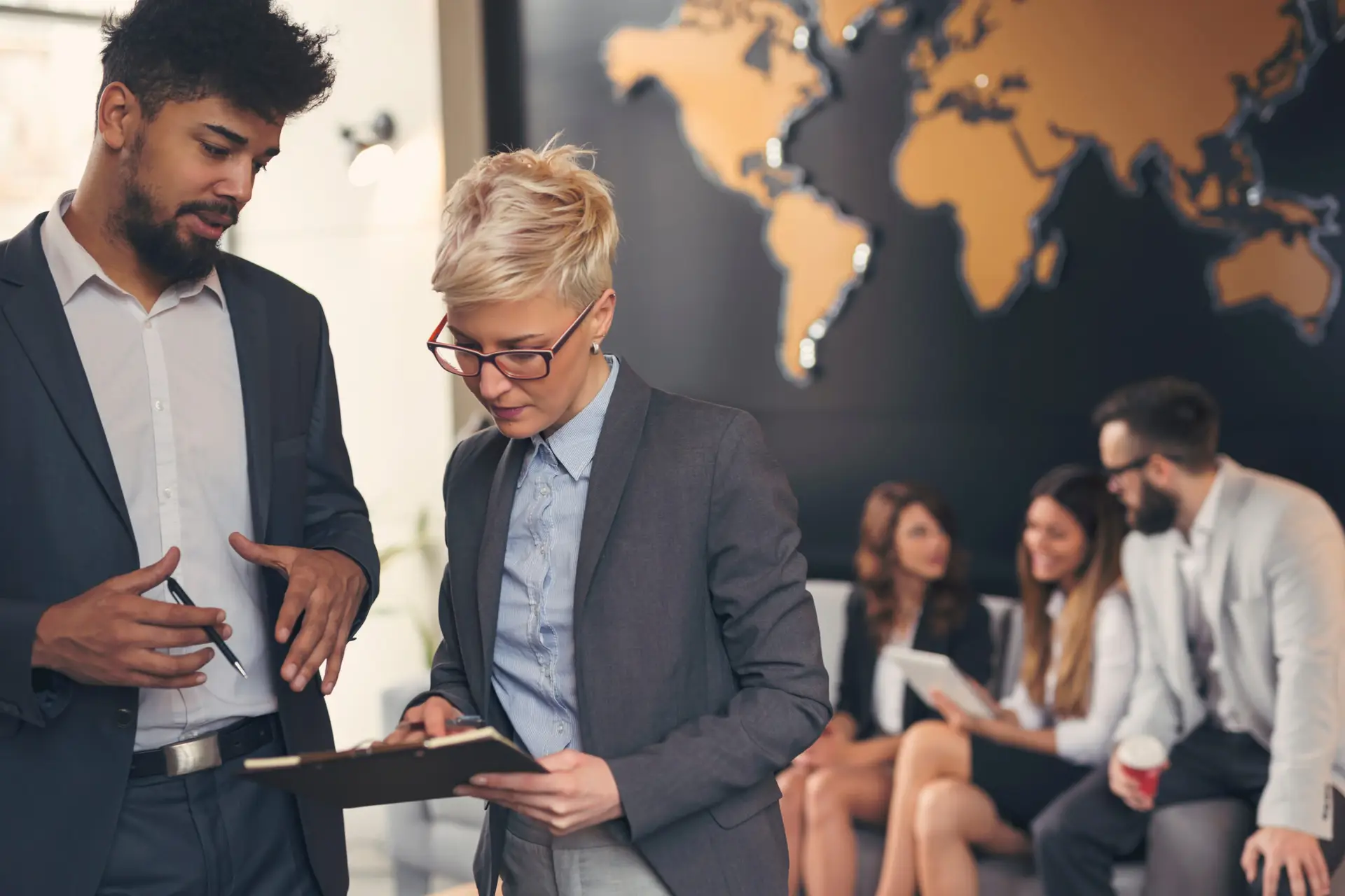 Business people working