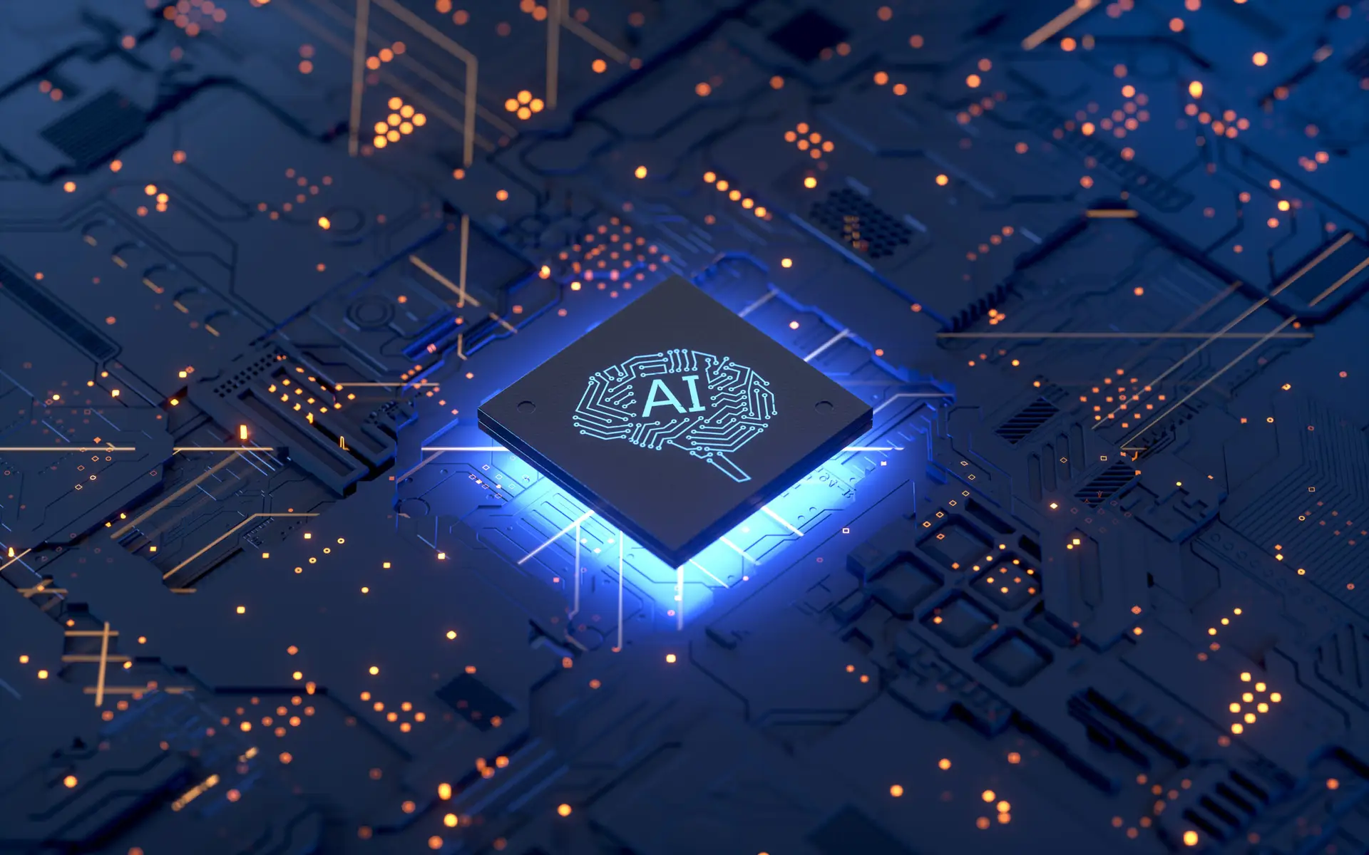 AI, Artificial Intelligence concept,3d rendering,conceptual imag