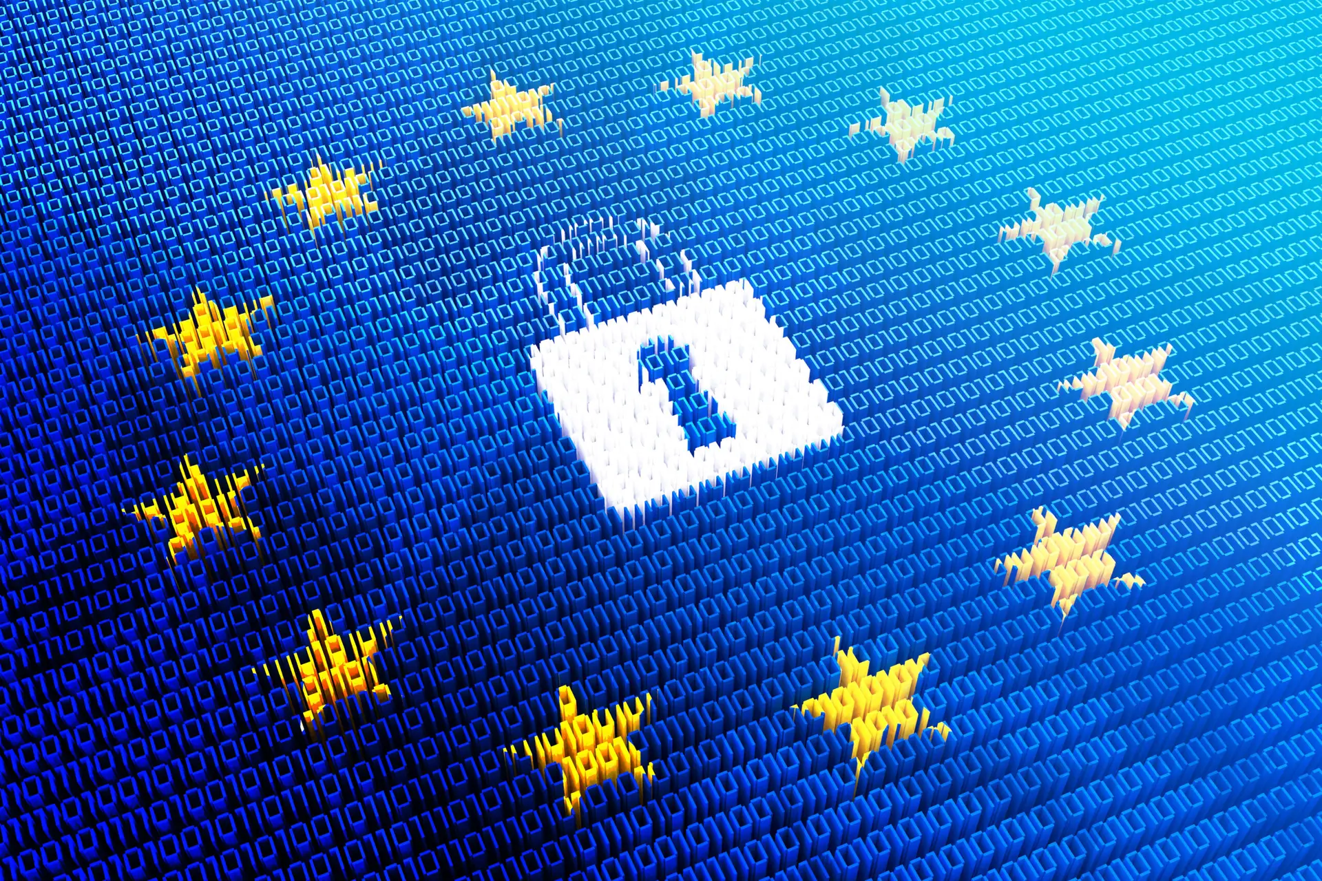 GDPR - General Data Protection Regulation concept - 3D illustration