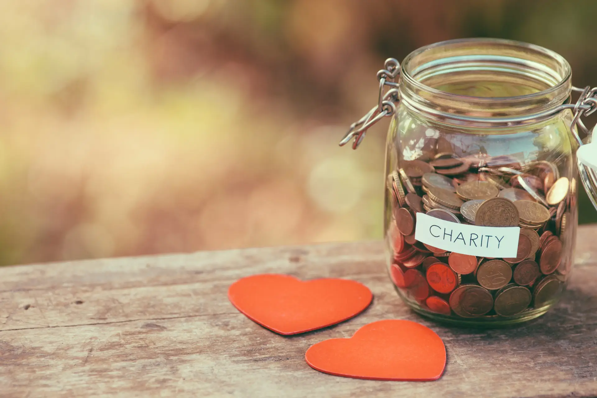 Charity money jar