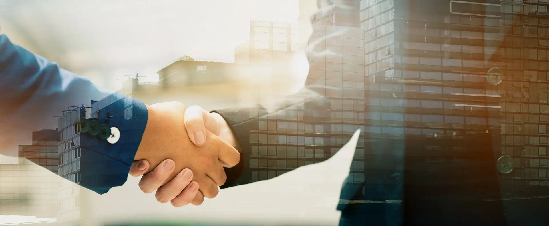 Close up of business people a handshake Agreements